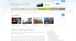 Desktop Screenshot of apartmani-srbija.com